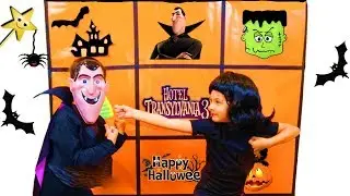 Giant Smash Surprise Toys Wall HALLOWEEN SURPRISE TOYS GAME w/ Hotel Transylvania 3