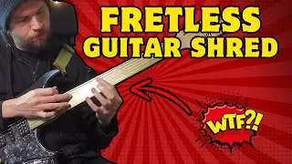 FRETLESS GUITAR + PENTATONICS = ??? | Jam of the Month October 2022