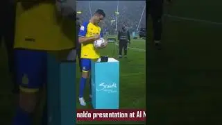 #cr7 presentation at Al Nasser In Saudi Arabia 🇸🇦
