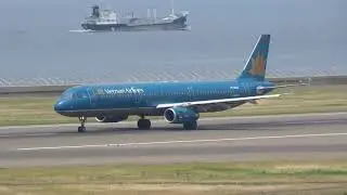 ベトナム航空 Airbus A321-231 VN-A606 中部国際空港から離陸