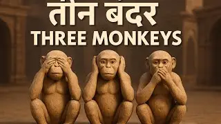 Gandhiji three monkey in history explain in Hindi animatio video #study #indianhistory #tranding