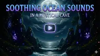 Soothing Ocean Sounds In A Mystical Cave▪️ Deep Sleep & Relaxing Ambience 