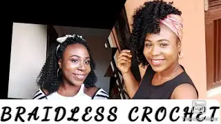 EASY BRAIDLESS CROCHET/ NO CORNROWS