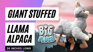 Hug the Huge Stuffed Llama for Happy Travels - Giant Stuffed Alpaca 3 feet Long, Soft Stuffed in USA
