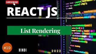 19: List Rendering in React | How to render List in react | EzyCode