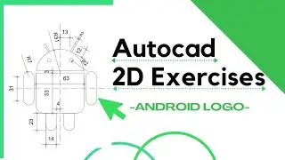 How to Draw Android Logo in Autocad #autocad#malayalam#logo