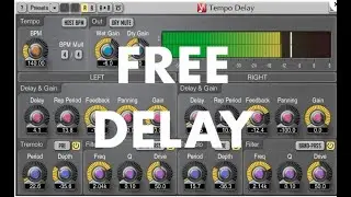 Voxengo Tempo Delay  FREE VST/AU PLUGIN Quick Test