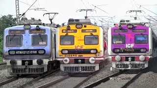 Unique Livery Different Type Colourful ICF Medha EMU Train | Pink+Yellow+Purple EMU | Indian Railway