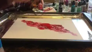Creating art with Alcohol inks