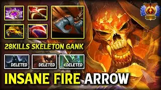 INSANE FIRE ARROW CARRY Clinkz 28Kills With Desolator + Daedalus Build 100% Show no Mercy DotA 2