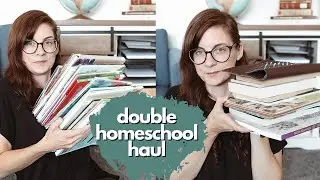 HOMESCHOOL RESOURCE HAUL & A HOMESCHOOL LIBRARY HAUL - sharing all the great homeschool resources!