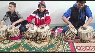 Tabla Practice session with students. 22March22.