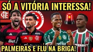 AO VIVO: FLAMENGO X INTERNACIONAL! PAQUETÁ TITULAR?? PALMEIRAS E FLUMINENSE DISPUTANDO JHON ÁRIAS