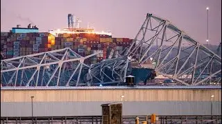 Baltimore&rsquo;s Key Bridge collapsed after being hit by a container ship this morning.