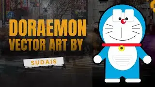 🎨 Doraemon Vector Art &ndash; Student Design (Pir Sudais) | CorelDraw Cartoon Design