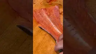 King Salmon Tail Fillets and Spoon Meat