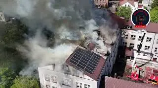 🔴 POŻAR LICEUM W GRODZISKU MAZOWIECKIM 🔴
