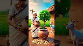 A GRANDMA PLANTED A MONEY TREE #facts #funny #cartoon #grandmother #ai #money #motivation #water