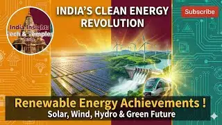 India's Clean Energy Revolution: Renewable Energy Achievements in 1 Minute @IndiaInsightTechTemples 