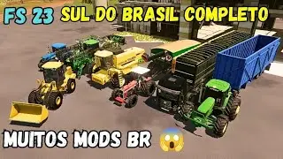 🔴SAIUU❗FS 23 COM MODS BR NO MAPA  SUL DO BRASIL 😱 COMPLETO COM GRÁFICO INCRÍVEL 🤠