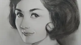 SUSAN ROCES Charcoal Portrait timelapse #tribute #restinpeace #freehand