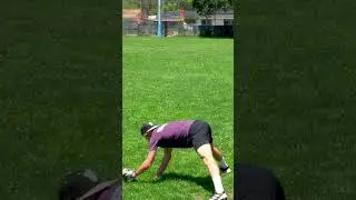 Catcher Knee Long Toss on Pocket Radar | #shorts
