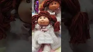 Делюсь фотографиями своих близнецов Coleco 1986 года в забавных меховых костюмах #cabbagepatchkid...