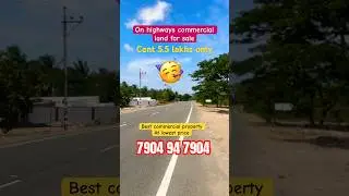5.5 lakhs ku Commercial land sale on highways #commerciallandforsale #commercial #industrialplots