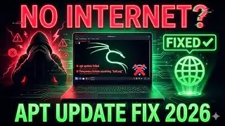 Kali Linux No Internet Fix | apt update Failed Solution (2026)