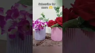 How to Make a Flower Port with waste cardboard #video #diy #shorts