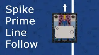 Stopping at Lines and Following Lines - LEGO Spike Prime