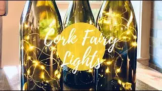 Cork Fairy Lights: Wine Bottle Display