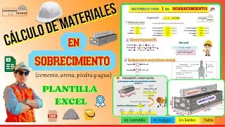 Cálculo de materiales en Sobrecimiento | + Plantilla Excel