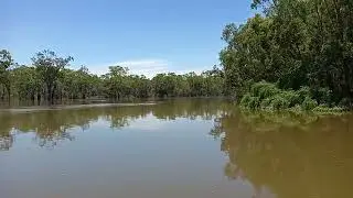 Only Boat On The River Murray River flood 2023 Pt4