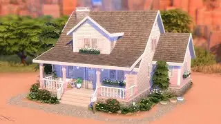 Розовый фермерский дом 🌸🎨 Pink Farmhouse The Sims 4 Speed Build No CC