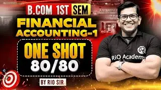 B.COM 1ST SEM SEP | Financial Account | ONE SHOT#bcom1stsemester
