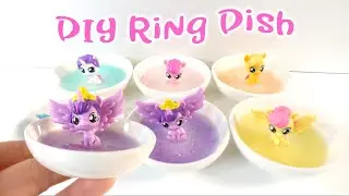 DIY Baby Mane 6 Ponies in Adorable Glittery Ring Dishes