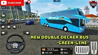 Bus Simulator Indonesia ~ NEW GREEN LINE SR 2 DD - DOUBLE DECKER BUS MOD - Android Gameplay FHD #272