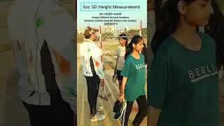 SSC GD Height Measurement 157cm Girl's Batch !!!! #viral #kanpurdefencephysicalacademy #reels#shorts