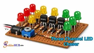 DIY Three Channel LED Chaser Circuit Using Transistors
