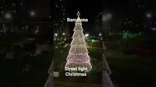 Street light Christmas, Barcelona.         New side Barcelona. Subscribe