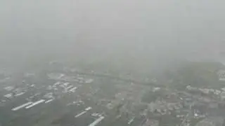 landing in Gdansk Embraer 145 LOT Polish Airlines