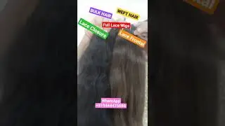 Bulk Hair/ Weft Hair / Lace Closure/ Lace Frontal / Lace Wigs / Indian Natural Hair Exporter