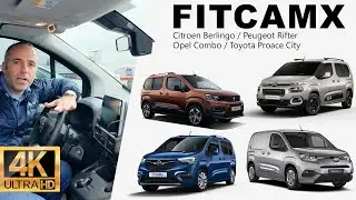 Fitcamx Citroen Berlingo ve Peugeot Rifter 4K Araç Özel Kamera