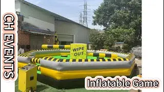CH Inflatable obstacle rotation game #inflatablegames #party