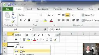 Excel Formulas: Relative and Absolute Addressing