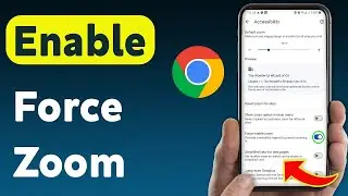 force enable zoom in chrome #smartphone #chrome