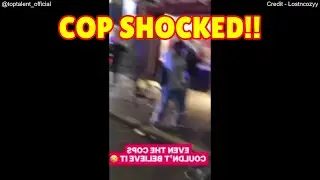 Cop Amazed by Skater&rsquo;s Epic Move Caught on Camera #talent