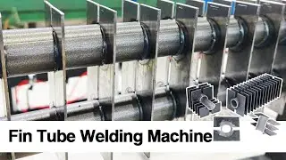 High frequency Welding Double Steel Square H Type Fin Tube Welding Machine For Boiler Heat Exchanger