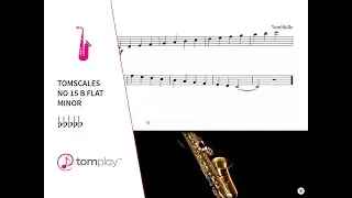 B Flat Harmonic Minor Soprano Saxophone Scale (Sheet Music and Backing Track) 🎷